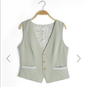 Miss Patina Waistcoat Vest, reversible NWT